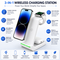 3-in-1 Wireless Charging Station features and device compatibility