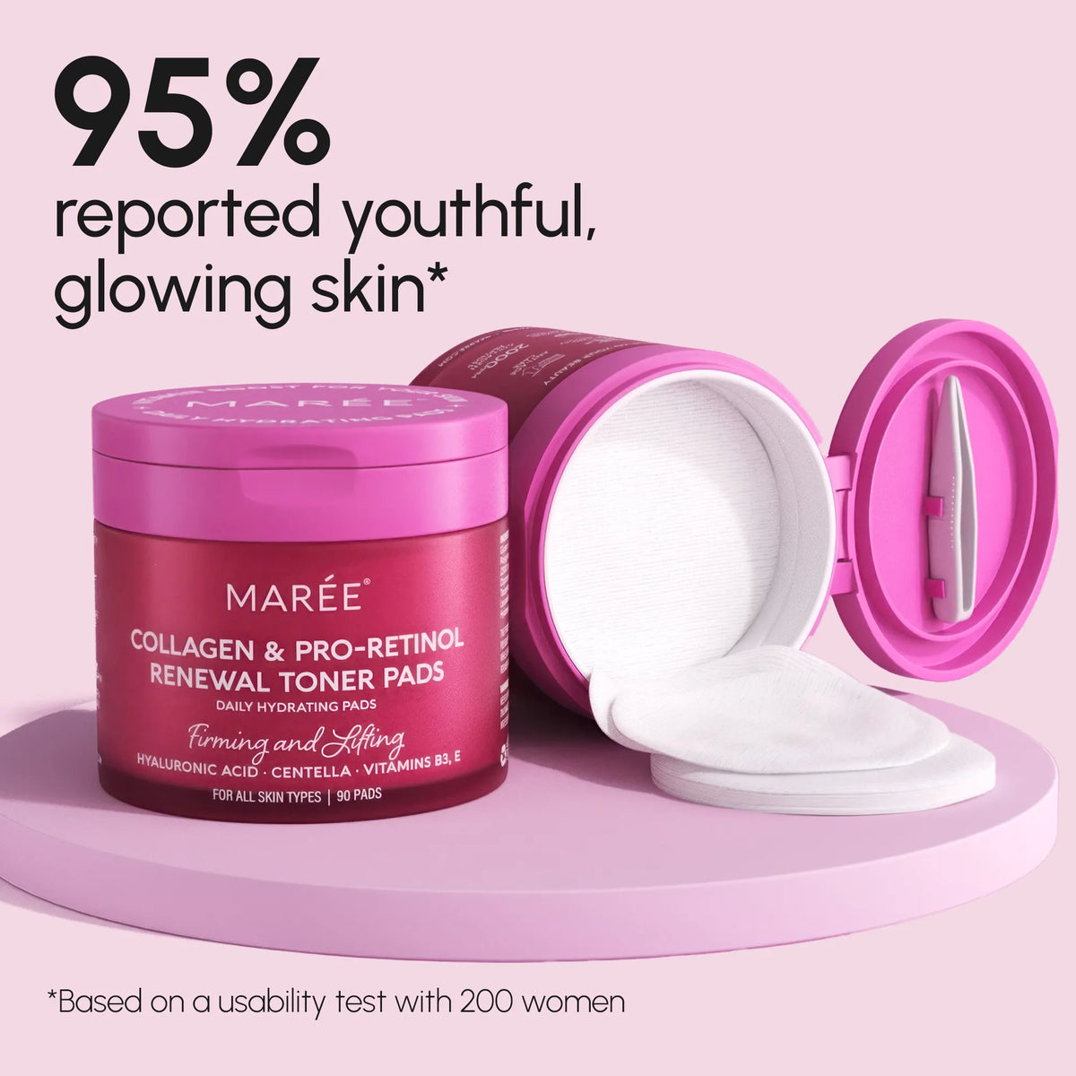 Collagen & Retinol Toner Pads – Anti-Wrinkle Exfoliating Face Pads