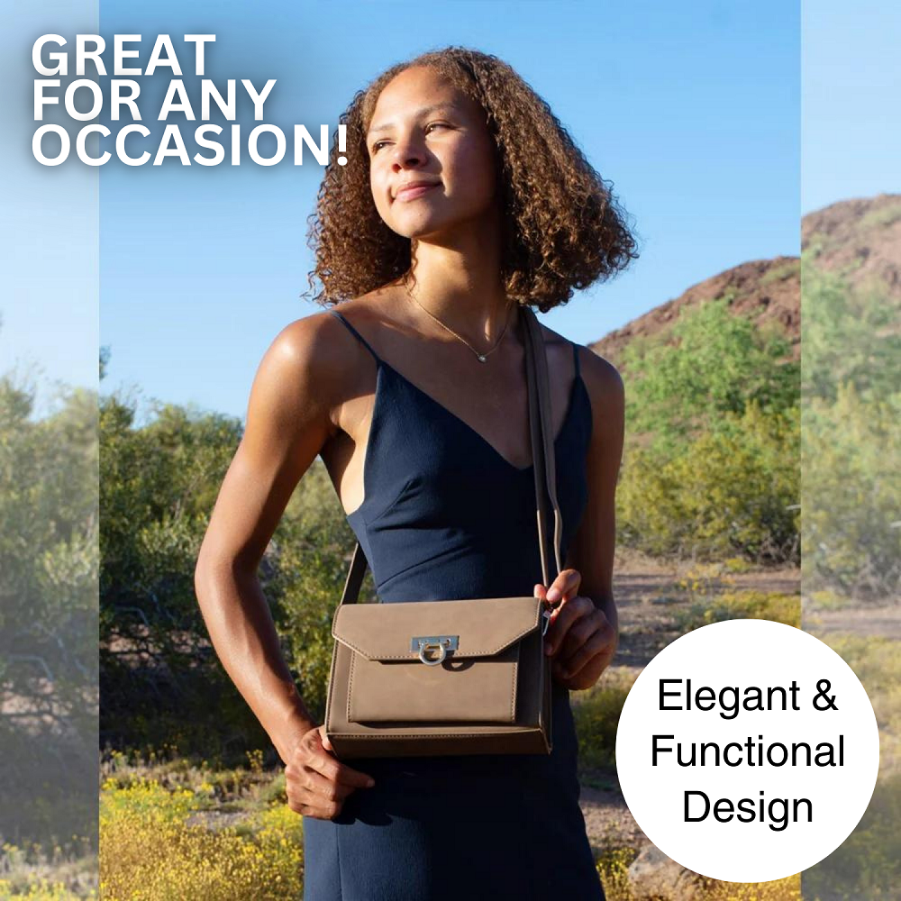Venesia RFID Blocking Crossbody Bag – Touchscreen Purse for Women, Anti-Theft
