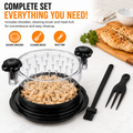 Chicken meat shredder complete set with cleaning brush and meat fork