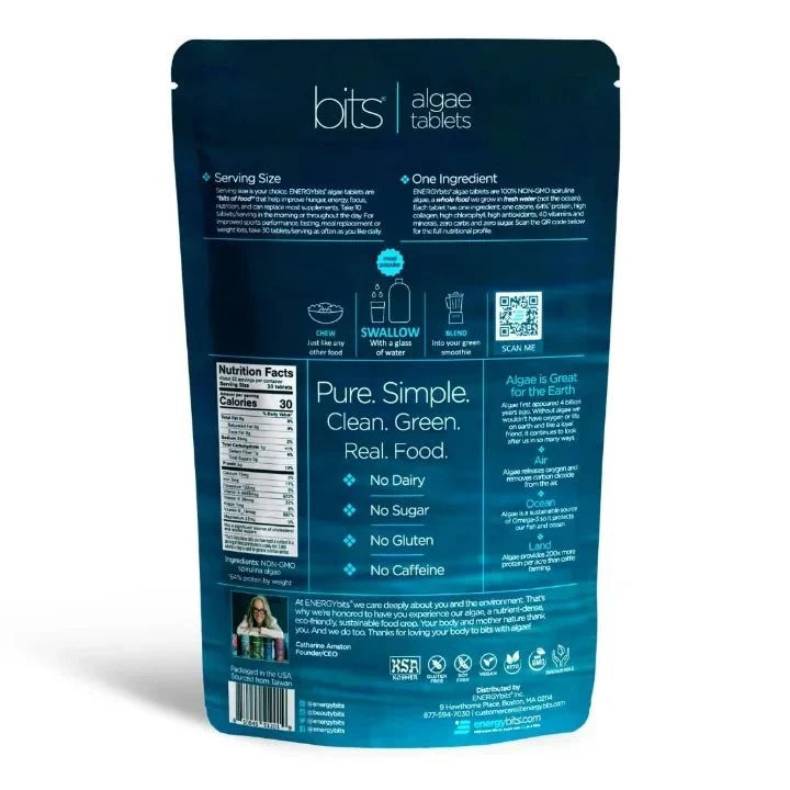 ENERGYbits® Spirulina Tablets – Large Bag | Energy, Protein & Superfood Nutrition