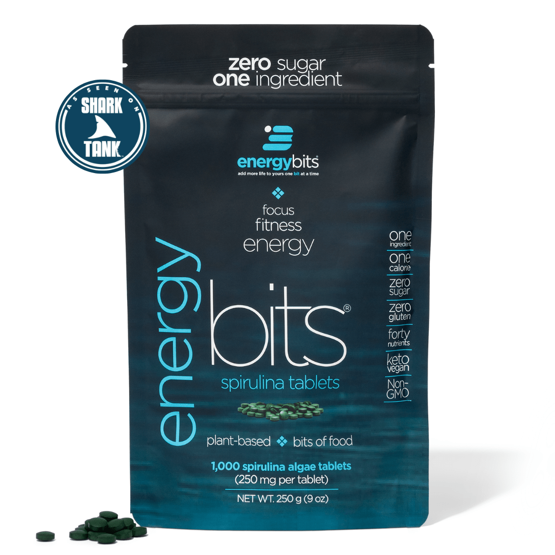 ENERGYbits® Spirulina Tablets – Large Bag | Energy, Protein & Superfood Nutrition