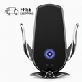 15W Wireless Car Charger Mount – Auto-Clamp Phone Holder