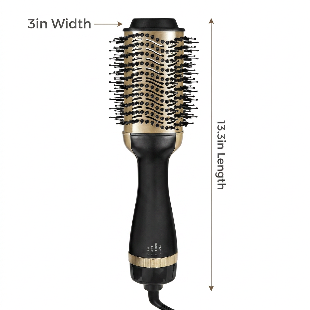 4-in-1 Hot Air Brush – Hair Dryer, Smoother & Volumizer
