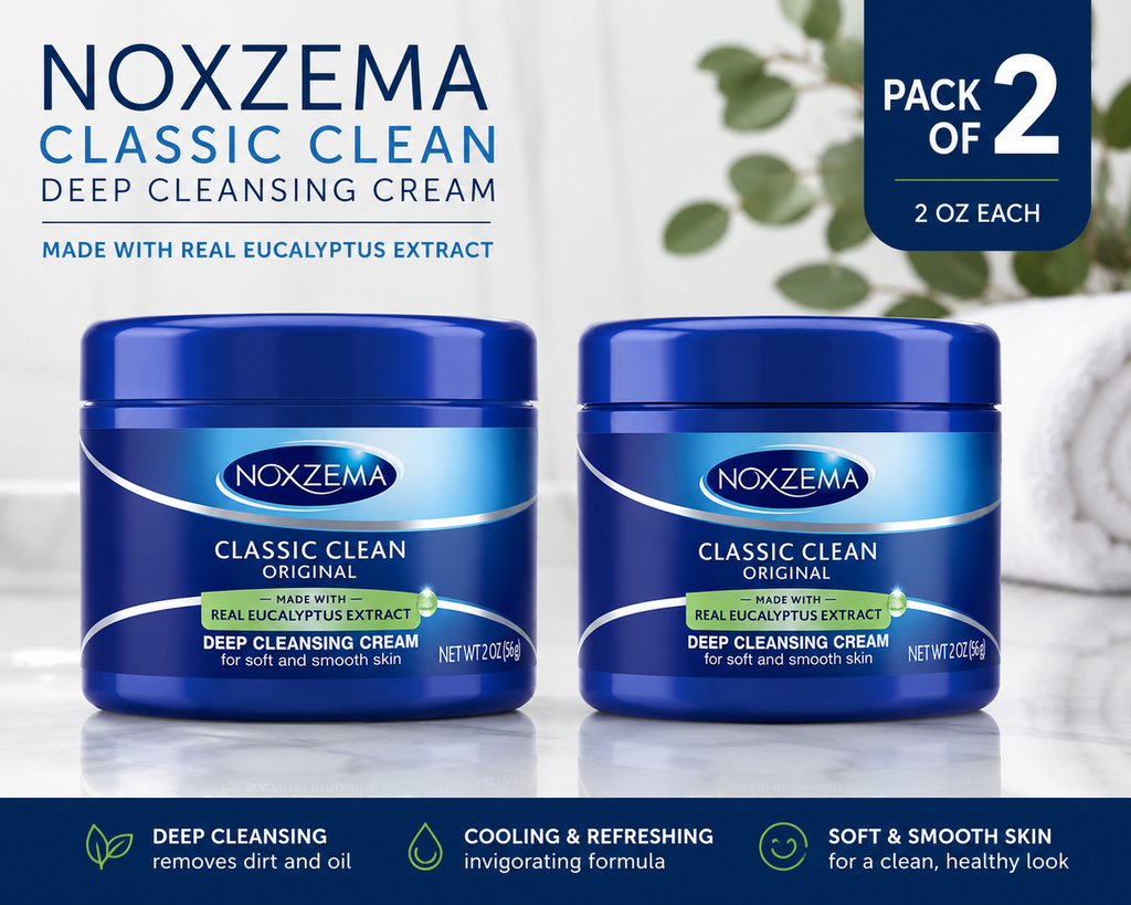Noxzema Classic Clean Deep Cleansing Cream – 2 Pack, 2 Oz