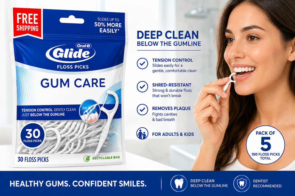 Oral-B Glide Gum Care Floss Picks healthy smile lifestyle
