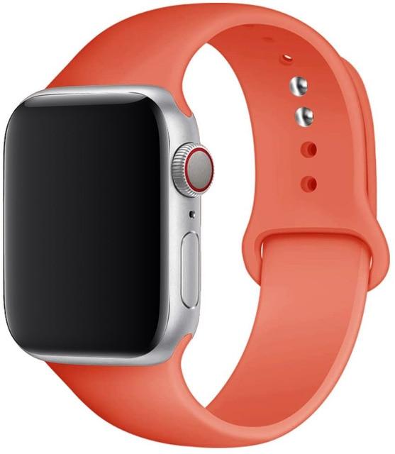 Silicone Sport Band for Apple Watch – Soft Breathable Strap, All Series & Sizes