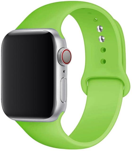 Silicone Sport Band for Apple Watch – Soft Breathable Strap, All Series & Sizes