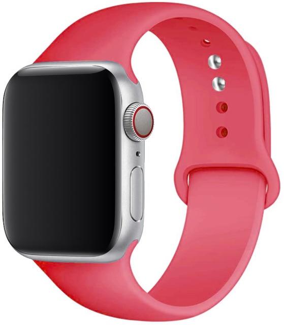 Silicone Sport Band for Apple Watch – Soft Breathable Strap, All Series & Sizes