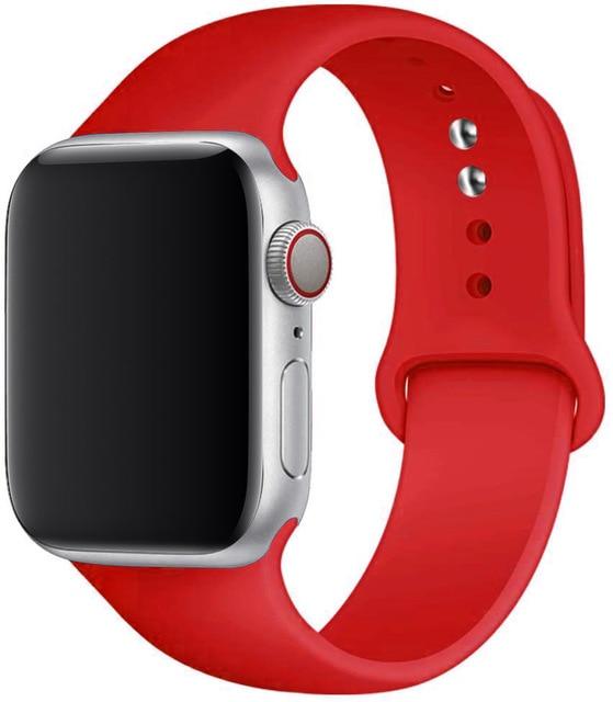Silicone Sport Band for Apple Watch – Soft Breathable Strap, All Series & Sizes