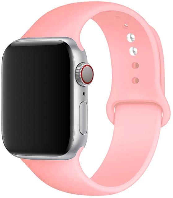 Silicone Sport Band for Apple Watch – Soft Breathable Strap, All Series & Sizes