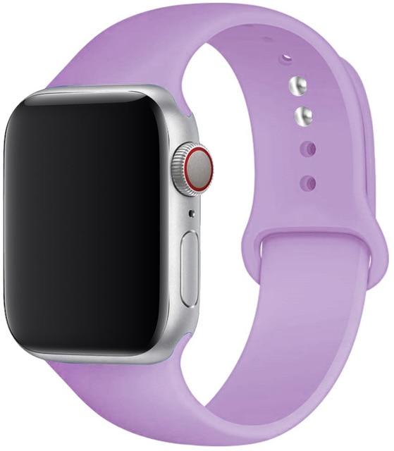 Silicone Sport Band for Apple Watch – Soft Breathable Strap, All Series & Sizes