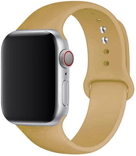 Silicone Sport Band for Apple Watch – Soft Breathable Strap, All Series & Sizes