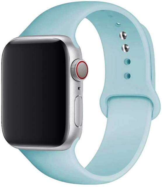 Silicone Sport Band for Apple Watch – Soft Breathable Strap, All Series & Sizes