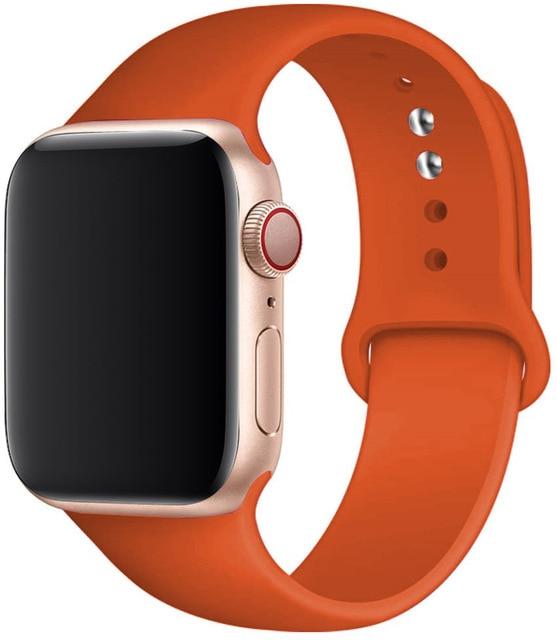 Silicone Sport Band for Apple Watch – Soft Breathable Strap, All Series & Sizes