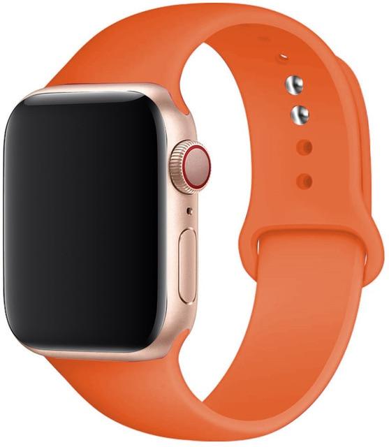 Silicone Sport Band for Apple Watch – Soft Breathable Strap, All Series & Sizes