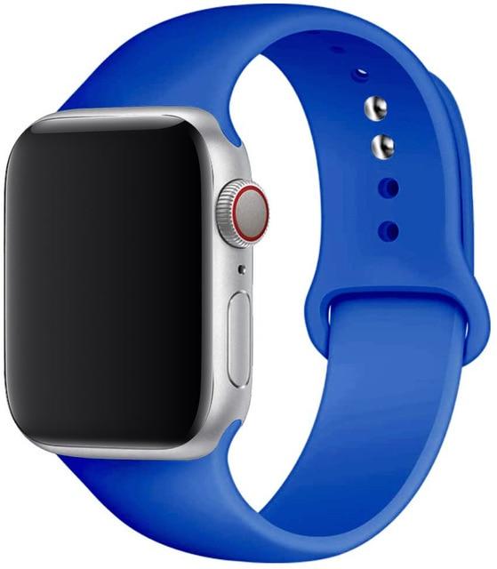 Silicone Sport Band for Apple Watch – Soft Breathable Strap, All Series & Sizes