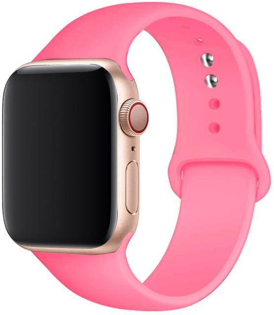Silicone Sport Band for Apple Watch – Soft Breathable Strap, All Series & Sizes