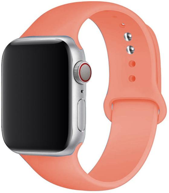 Silicone Sport Band for Apple Watch – Soft Breathable Strap, All Series & Sizes