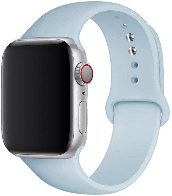 Silicone Sport Band for Apple Watch – Soft Breathable Strap, All Series & Sizes