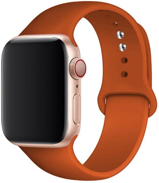 Silicone Sport Band for Apple Watch – Soft Breathable Strap, All Series & Sizes