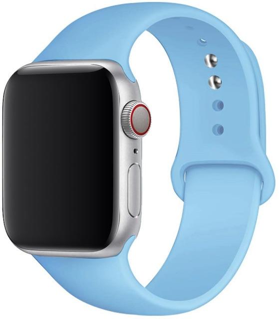 Silicone Sport Band for Apple Watch – Soft Breathable Strap, All Series & Sizes