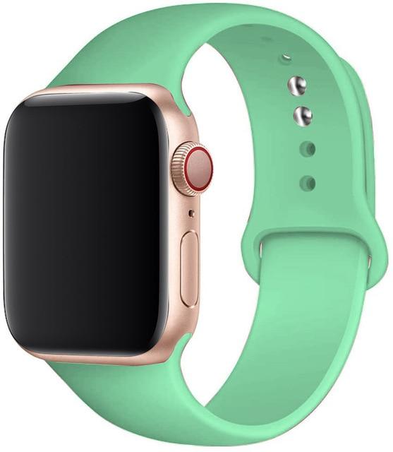 Silicone Sport Band for Apple Watch – Soft Breathable Strap, All Series & Sizes