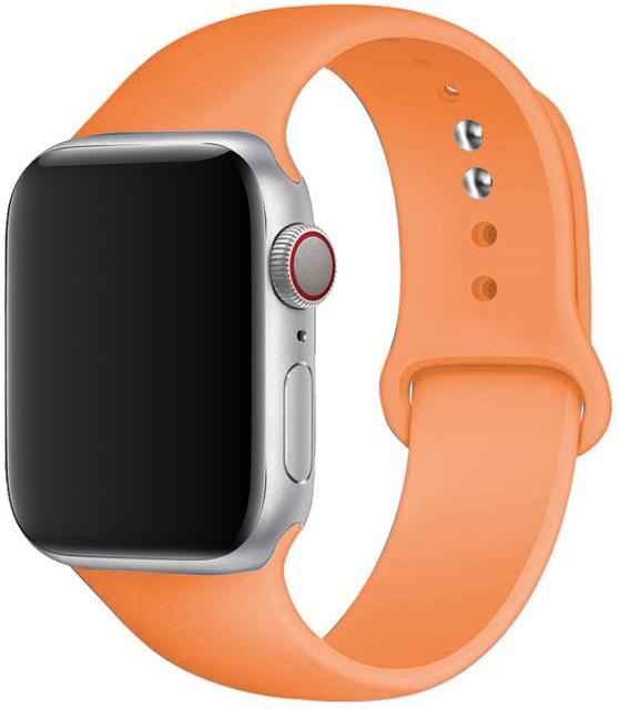 Silicone Sport Band for Apple Watch – Soft Breathable Strap, All Series & Sizes