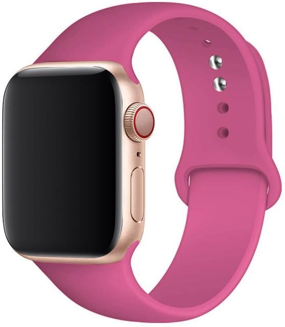 Silicone Sport Band for Apple Watch – Soft Breathable Strap, All Series & Sizes