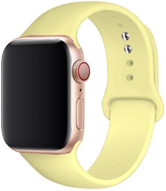 Silicone Sport Band for Apple Watch – Soft Breathable Strap, All Series & Sizes