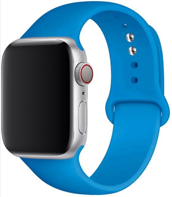 Silicone Sport Band for Apple Watch – Soft Breathable Strap, All Series & Sizes
