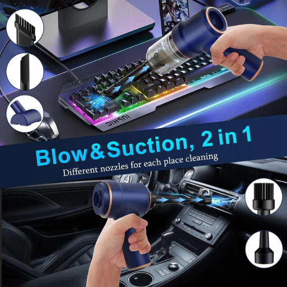 4-in-1 Cordless Car Vacuum Cleaner – 18,000Pa Portable Handheld